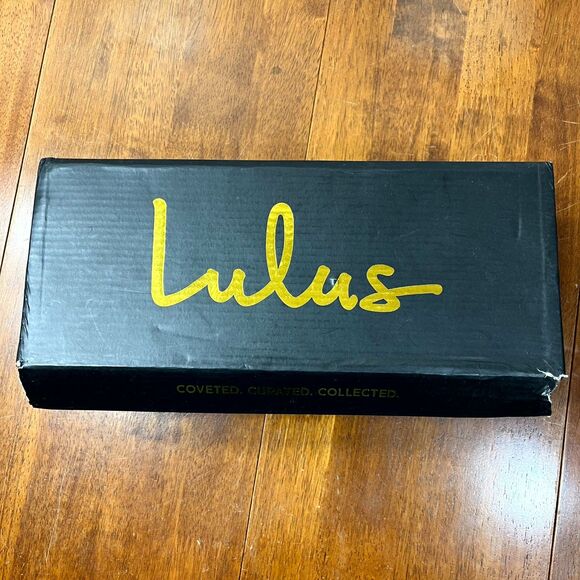 Lulu's Maggy Black‎ Velvet Embroidered Square-Toe Loafer Slides Size 9 - Picture 10 of 15